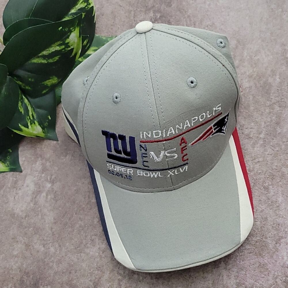 REEBOK Super Bowl XLVI Patriots VS Giants NFL Baseball Cap Hat